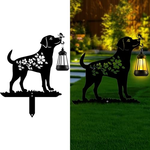 Tfro & Cile Solar Hund Gartenstecker Schwarz Metall Deko Licht Outdoor Laterne Halter Tfro & Cile Solar Hund Gartenstecker Schwarz Metall Deko Licht Outdoor Laterne Halter von Tfro & Cile