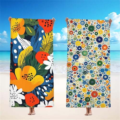 Anlage Strandtuch XXL 2er Set 85x170cm, Böhmen Mikrofaser Handtuch Ultra Saugfähig Schnelltrocknendes Leichtes Stranddecke Sandfrei Badetuch, Strandhandtuch groß für Reise Schwimmen Camping, Model148 Anlage Strandtuch XXL 2er Set 85x170cm, Böhmen Mikrofaser Handtuch Ultra Saugfähig Schnelltrocknendes Leichtes Stranddecke Sandfrei Badetuch, Strandhandtuch groß für Reise Schwimmen Camping, Model148 von Tgllzzca