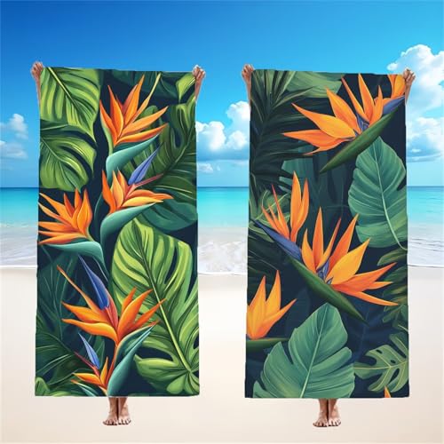 Blätter Strandtuch XXL 2er Set 70x140cm, Tropisch Mikrofaser Handtuch Ultra Saugfähig Schnelltrocknendes Leichtes Stranddecke Sandfrei Badetuch Strandhandtuch groß für Reise Urlaub Schwimmen, Model256 Blätter Strandtuch XXL 2er Set 70x140cm, Tropisch Mikrofaser Handtuch Ultra Saugfähig Schnelltrocknendes Leichtes Stranddecke Sandfrei Badetuch Strandhandtuch groß für Reise Urlaub Schwimmen, Model256 von Tgllzzca