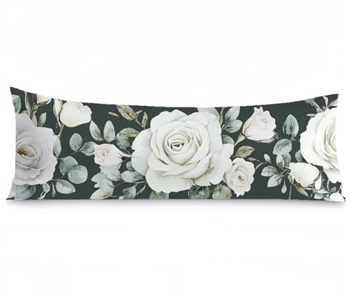 Kissenbezug 60x180 Seitenschläferkissen Bezug Blume Kissenbezug Weiß Kissen seitenschläfer Samt Verbessern Sie Schlafqualität Kissenbezüge, Doppelseitig Drucken für Sofa Deko Schlafzimmer, Model1260 Kissenbezug 60x180 Seitenschläferkissen Bezug Blume Kissenbezug Weiß Kissen seitenschläfer Samt Verbessern Sie Schlafqualität Kissenbezüge, Doppelseitig Drucken für Sofa Deko Schlafzimmer, Model1260 von Tgllzzca