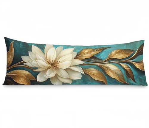 Kopfkissenbezug 50x150, Blumen Kissenbezug 50x150cm Nordeuropa Samt Weich Verbessern Sie Schlafqualität Pillow Case, Doppelseitig Drucken mit Reißverschluss für Deko Schlafzimmer Sofa Bett, Model1274 Kopfkissenbezug 50x150, Blumen Kissenbezug 50x150cm Nordeuropa Samt Weich Verbessern Sie Schlafqualität Pillow Case, Doppelseitig Drucken mit Reißverschluss für Deko Schlafzimmer Sofa Bett, Model1274 von Tgllzzca