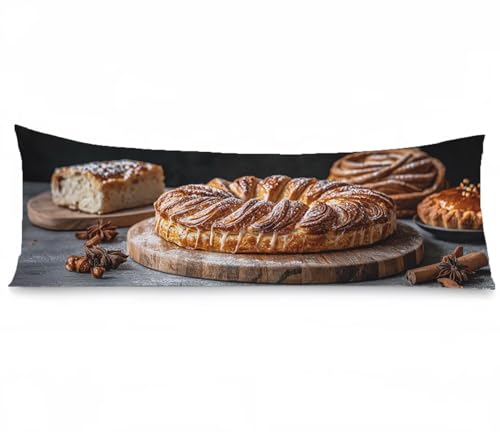 Kopfkissenbezug 50x150, Brot Kissenbezug 50x150cm Modern Samt Weich Verbessern Sie Schlafqualität Pillow Case, Doppelseitig Drucken mit Reißverschluss für Schlafzimmer Deko Wohnzimmer Bett, Model1295 Kopfkissenbezug 50x150, Brot Kissenbezug 50x150cm Modern Samt Weich Verbessern Sie Schlafqualität Pillow Case, Doppelseitig Drucken mit Reißverschluss für Schlafzimmer Deko Wohnzimmer Bett, Model1295 von Tgllzzca