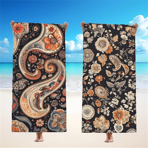 Mikrofaser Strandtuch 75x150cm, Nordeuropa Strandtuch Böhmen 2er Set, Saunahandtuch Stranddecke Sandfrei Saugfähig Schnelltrocknendes Leichtes Sporthandtuch Mit Schnapp Design für Pool Strand,Model176 Mikrofaser Strandtuch 75x150cm, Nordeuropa Strandtuch Böhmen 2er Set, Saunahandtuch Stranddecke Sandfrei Saugfähig Schnelltrocknendes Leichtes Sporthandtuch Mit Schnapp Design für Pool Strand,Model176 von Tgllzzca