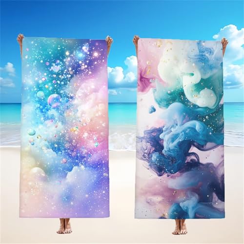 Mikrofaser Strandtuch 75x150cm, Traum Strandtuch Farbe 2er Set, Saunahandtuch Stranddecke Sandfrei Saugfähig Schnelltrocknendes Leichtes Sporthandtuch Mit Schnapp Design für Pool Strand Yoga, Model167 Mikrofaser Strandtuch 75x150cm, Traum Strandtuch Farbe 2er Set, Saunahandtuch Stranddecke Sandfrei Saugfähig Schnelltrocknendes Leichtes Sporthandtuch Mit Schnapp Design für Pool Strand Yoga, Model167 von Tgllzzca