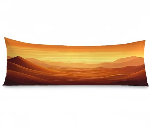 Seitenschläferkissen Bezug 40 x 120, Orange Kissenbezug 40x120 kissen seitenschläfer Modern Muster Samt Kissenbezüge, Doppelseitig Drucken mit Reißverschluss für Sofa Wohnzimmer Schlafzimmer,Model1285 von Tgllzzca