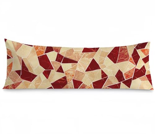 Seitenschläferkissen Bezug 50 x 150, Abstrakt Kissenbezug 50x150 Kissen seitenschläfer Gitter Muster Samt Weich Kissenbezüge, Doppelseitig Drucken mit Reißverschluss für Sofa Schlafzimmer, Model1291 Seitenschläferkissen Bezug 50 x 150, Abstrakt Kissenbezug 50x150 Kissen seitenschläfer Gitter Muster Samt Weich Kissenbezüge, Doppelseitig Drucken mit Reißverschluss für Sofa Schlafzimmer, Model1291 von Tgllzzca