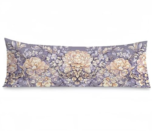 Seitenschläferkissen Bezug 50 x 150, Nordeuropa Kissenbezug 50x150 kissen seitenschläfer Blumen Muster Samt Weich Kissenbezüge, Doppelseitig Drucken mit Reißverschluss für Sofa Schlafzimmer, Model1231 Seitenschläferkissen Bezug 50 x 150, Nordeuropa Kissenbezug 50x150 kissen seitenschläfer Blumen Muster Samt Weich Kissenbezüge, Doppelseitig Drucken mit Reißverschluss für Sofa Schlafzimmer, Model1231 von Tgllzzca