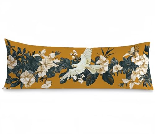 Seitenschläferkissen Bezug 60 x 180, Nordeuropa Kissenbezug 60x180 Kissen seitenschläfer Vogel Muster Samt Weich Kissenbezüge, Doppelseitig Drucken mit Reißverschluss für Sofa Schlafzimmer, Model1267 Seitenschläferkissen Bezug 60 x 180, Nordeuropa Kissenbezug 60x180 Kissen seitenschläfer Vogel Muster Samt Weich Kissenbezüge, Doppelseitig Drucken mit Reißverschluss für Sofa Schlafzimmer, Model1267 von Tgllzzca