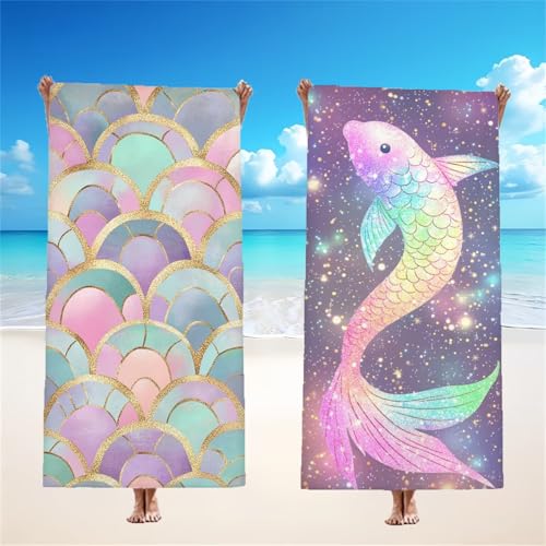 Tier Strandtuch XXL 2er Set 220x100cm, Traum Mikrofaser Handtuch Ultra Saugfähig Schnelltrocknendes Leichtes Stranddecke Sandfrei Badetuch, Strandhandtuch groß für Urlaub Schwimmen Camping, Model163 Tier Strandtuch XXL 2er Set 220x100cm, Traum Mikrofaser Handtuch Ultra Saugfähig Schnelltrocknendes Leichtes Stranddecke Sandfrei Badetuch, Strandhandtuch groß für Urlaub Schwimmen Camping, Model163 von Tgllzzca