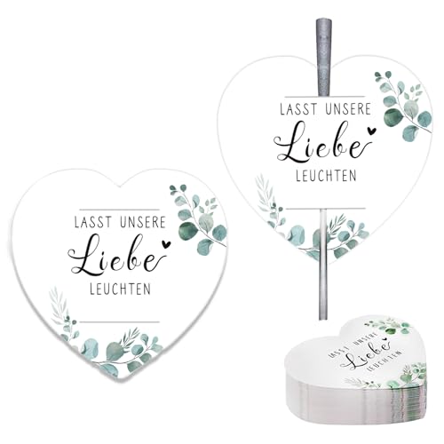 100 Stück Wunderkerzen Etiketten Hochzeit Wunderkerzen Karten Halter Hochzeit Gastgeschenke Geschenkanhänger Hochzeitsdeko für Party Hochzeit Deko von Tgsedr