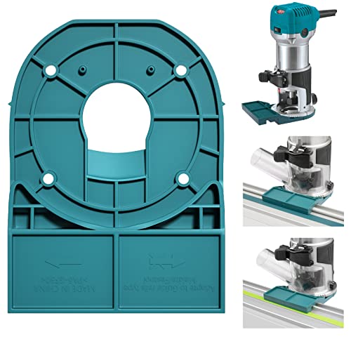 Blauer Schienenadapter f?r Makita/Festool, kompatibel mit Router f?r Makita 18V RT0701C XTR01Z DRT50 RT0700C Kantenf?hrungsadapter von ThagBrco