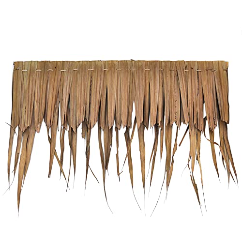 Thaiboo Palmdach Paneele Palmschindel Palmenblätter | Nachhaltiges Naturmaterial | Wetterfest Regendicht und Langlebig | Innen- und Außenbereich | ca. 118-120 cm | 2 Stück von Thaiboo