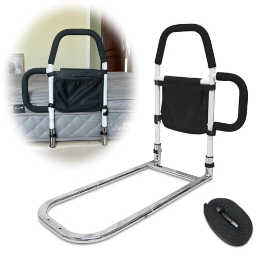 Thaijoy Aufstehhilfe Bett, Bettgitter Rausfallschutz mit Aufbewahrungstasche & mit Abnehmbarer Verstärkter Armlehne, Verstellbare Bett Einstiegshilfe für Menschen mit Eingeschränkter Mobilität Bietet Thaijoy Aufstehhilfe Bett, Bettgitter Rausfallschutz mit Aufbewahrungstasche & mit Abnehmbarer Verstärkter Armlehne, Verstellbare Bett Einstiegshilfe für Menschen mit Eingeschränkter Mobilität Bietet von Thaijoy