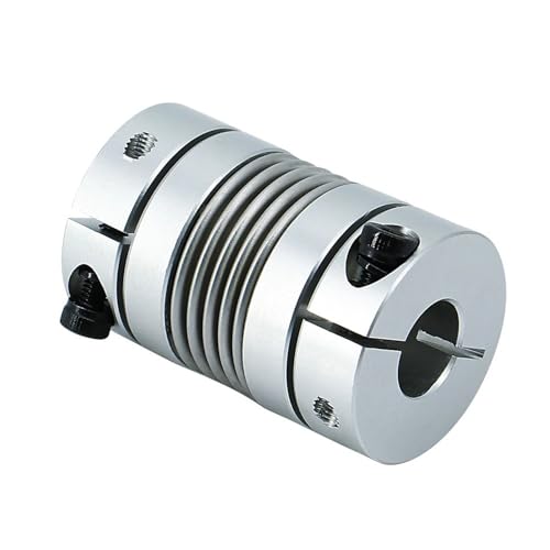 Flexibel Anschluss 1 stücke D25L38 Balg Kupplung Aluminium Legierung Encoder Schritt Servo Motor Schraube Frühling Elastische Flexible Kupplung Klemmung Ausfahren(8X12mm) von Thalawirefix