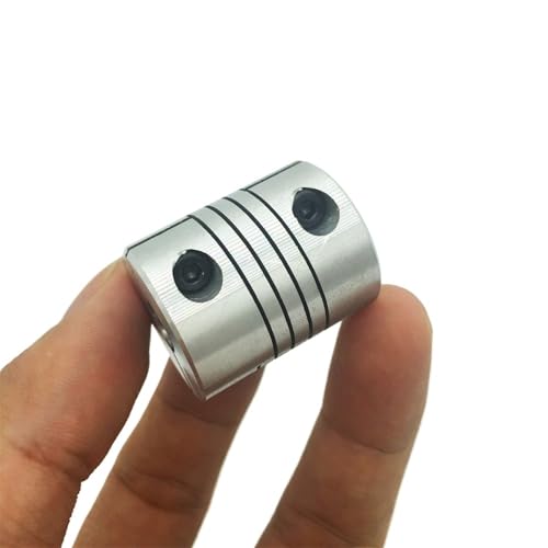 Flexibel Anschluss 1pc Getriebe Motor Welle Kupplung Geschraubt Runde Form Welle Durchmesser Mini Werkzeug Auto Motor Koppler Klemmung Ausfahren(4mm to 4mm) von Thalawirefix