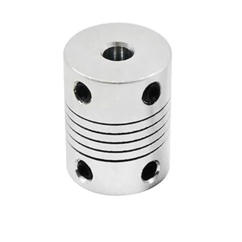 Flexibel Anschluss 1pc Gewinde Encoder Aluminium Legierung Schrittmotor Elastische Kupplung Wicklung D19L25 3D Drucker DIY Zubehör Klemmung Ausfahren(4x6mm) von Thalawirefix