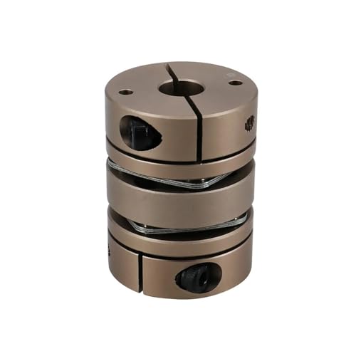Flexibel Anschluss D40xL50 6mm 19mm CNC 3D Drucker Aluminium Flexible Kupplung Doppel Dual Membran Kupplung mit Elastischen Stecker Klemmung Ausfahren(8mm to 12mm) von Thalawirefix