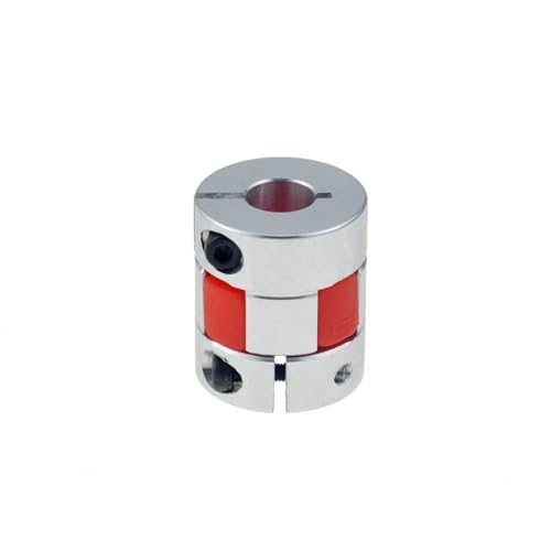 Flexibler Verbinder 4 stücke Koppler Aluminium Plum Flexible Wellenkupplung D25 L30 Motoranschluss Flexibler Koppler Klemmverlängerung(12x12mm) von Thalawirefix