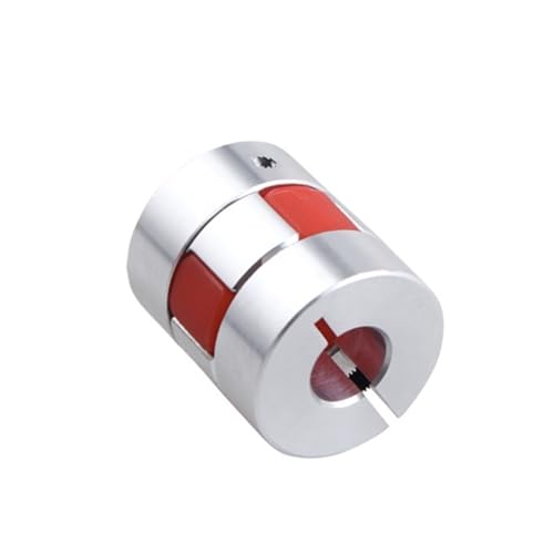 Flexibler Verbinder D25L30 Aluminium Plum Kupplung Flexible Kupplung 5mm 6mm 6,35mm 8mm 10mm 12mm Bohrung CNC Schrittmotor welle Stecker Klemmverlängerung(12mm x 14mm) von Thalawirefix