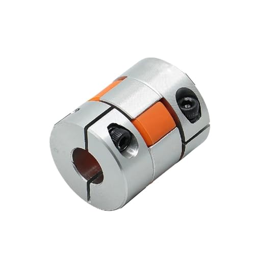 Flexibler Verbinder D25L30 Flexible Wellenkupplung aus Aluminium, 4 mm, 5 mm, 6 mm, 6,35 mm, 8 mm, 10 mm, 12 mm, 14 mm Bohrung, 2 Backen, Wellenkupplungsanschluss Klemmverlängerung(5x8mm) von Thalawirefix