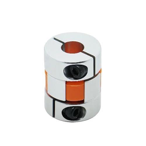 Flexibler Verbinder Flexible Pflaumenkupplung D20 L25 Aluminium 2-Backen-Schrittmotor-Wellenkupplung Bohrung 4 mm bis 10 mm Wellenverbinder Klemmverlängerung(6x6.35mm) von Thalawirefix