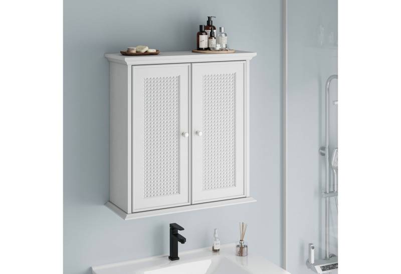 Thanaddo Badezimmerspiegelschrank Weißer wandmontierter Badezimmerschrank von Thanaddo