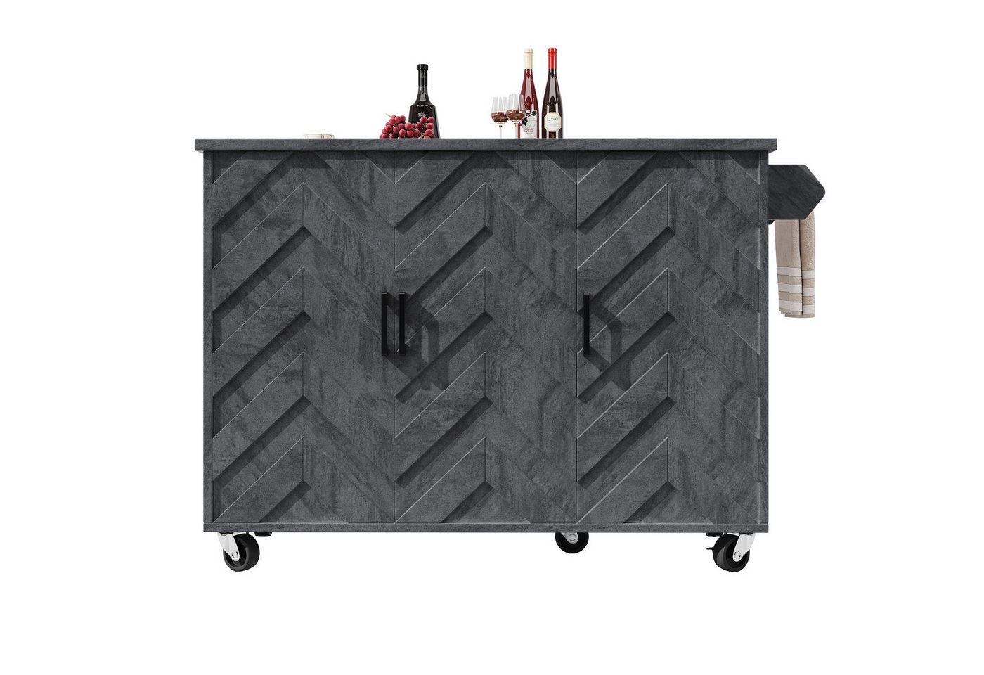 Thanaddo Esstisch Mobile Kücheninsel, ausziehbarer Esstisch und Sideboard von Thanaddo