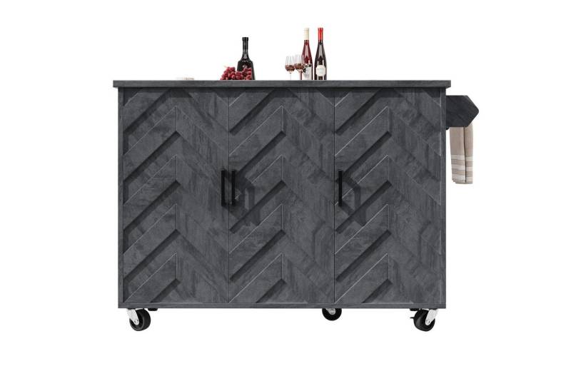 Thanaddo Esstisch Mobile Kücheninsel, ausziehbarer Esstisch und Sideboard Thanaddo Esstisch Mobile Kücheninsel, ausziehbarer Esstisch und Sideboard von Thanaddo