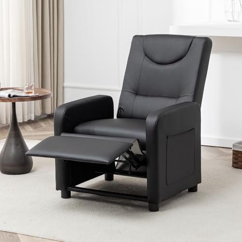 Thanaddo Relaxsessel Fernsehsessel Ruhesessel mit Liegefunktion, Einzelliege Sessel mit Verstellbarer Rückenlehne 140°, Ergonomisch Lounge Sessel bis 160 kg belastbar für Wohnzimmer Heimkino, Schwarz Thanaddo Relaxsessel Fernsehsessel Ruhesessel mit Liegefunktion, Einzelliege Sessel mit Verstellbarer Rückenlehne 140°, Ergonomisch Lounge Sessel bis 160 kg belastbar für Wohnzimmer Heimkino, Schwarz von Thanaddo