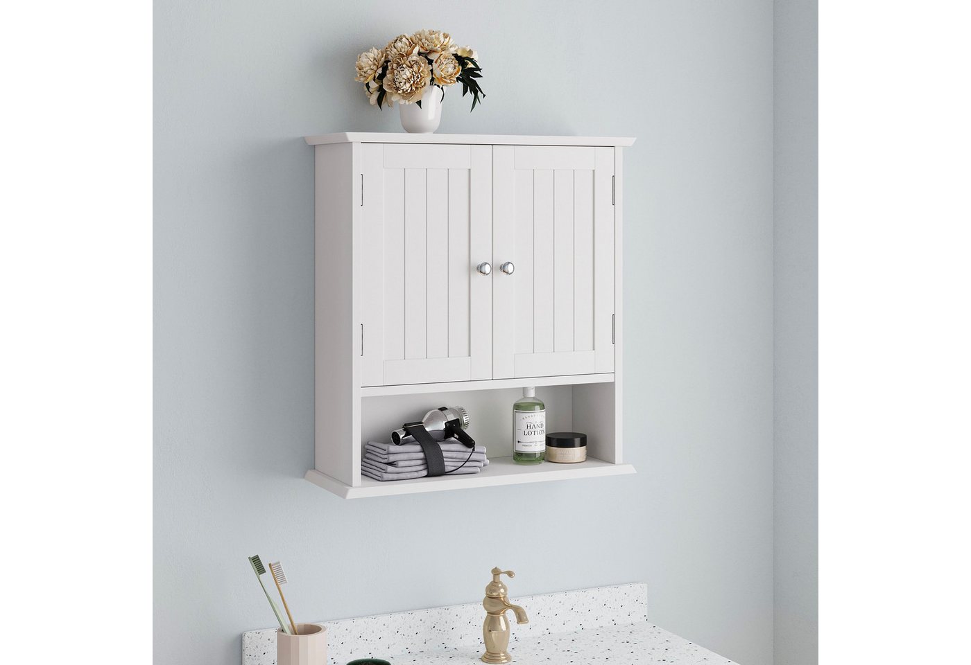 Thanaddo Spiegelschrank Badezimmerschrank mit Spiegel, mit verstellbarem Regal Thanaddo Spiegelschrank Badezimmerschrank mit Spiegel, mit verstellbarem Regal von Thanaddo