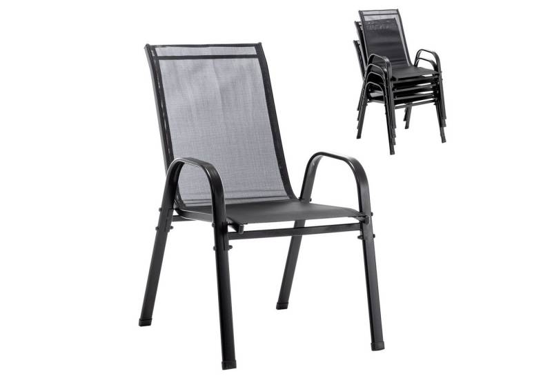 Thanaddo Stuhl Outdoor Gartenstühle Set 4 Stück, Freizeitstühle Klappstuhl (4er set) von Thanaddo