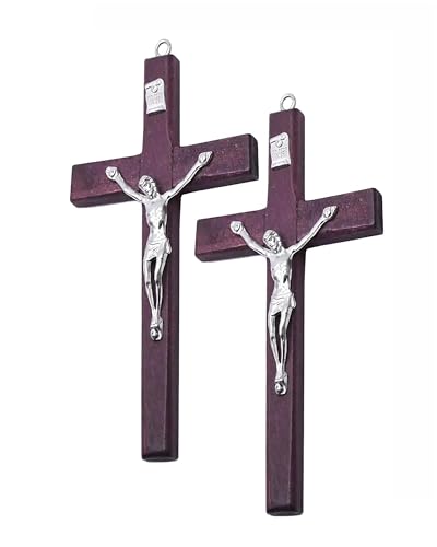 Thapncow 2 Stück 12 * 7CM Christliche deko, Jesus Kreuz, Wandkreuz Holz, Kruzifix Wandkreuz ReligiöSe Heimdekoration, hölzerne Wand Kreuz,holzkreuz, Geeignet FüR Eingang, BüRo, Wohnzimmer Thapncow 2 Stück 12 * 7CM Christliche deko, Jesus Kreuz, Wandkreuz Holz, Kruzifix Wandkreuz ReligiöSe Heimdekoration, hölzerne Wand Kreuz,holzkreuz, Geeignet FüR Eingang, BüRo, Wohnzimmer von Thapncow