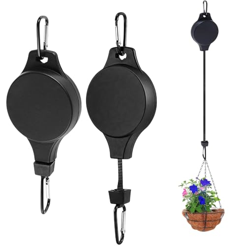 Thapncow 2 Stück Blumenampel Einziehbarer Haken,Blumenkorb-Haken, Verstellbarer Hängetopf für Pflanzen Ampelaufzug Haken, Verstellbarer Blumenkorb Aufhänger für Pflanzenaufhänger Hängetopf Thapncow 2 Stück Blumenampel Einziehbarer Haken,Blumenkorb-Haken, Verstellbarer Hängetopf für Pflanzen Ampelaufzug Haken, Verstellbarer Blumenkorb Aufhänger für Pflanzenaufhänger Hängetopf von Thapncow