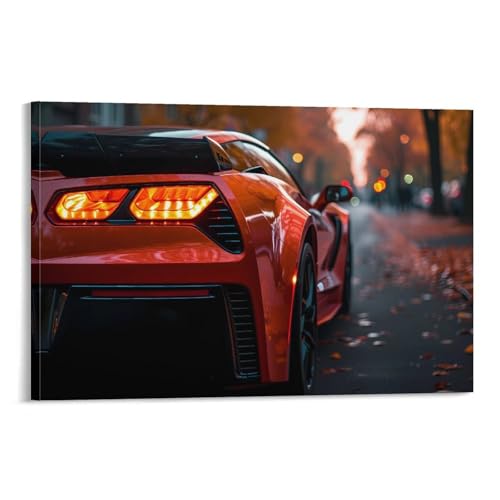 TharEau SuperAuto Leinwand Bilder Auto Leinwand Deko Modern Wandbilder Wohnung Deko Wasserdicht Hochwertiger Kunstdruck Für Schlafzimmer, Heimdekoration 20x30inch(50x75cm) von TharEau