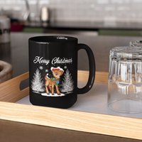 Rentier Becher, Weihnachtsbecher, Retro Weihnachtsmann Große Kaffeetasse, Weihnachtskaffeetasse, Weihnachtsbecher Geschenk, Vintage von ThatsMyFit