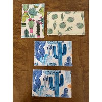 Kaktus Selbstgemachte Stoff Postkarten-Set 4 Kaktus Selbstgemachte Stoff Postkarten-Set 4 von ThatsSewChris
