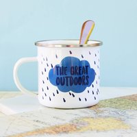 Die Große Natur Emaillebecher, Reise-Emailbecher, Emaille-Kaffeetasse, Emaille-Camping-Becher, Outdoor-Emaille-Becher, Abenteuerbecher Geschenk von Thatsnicethatuk