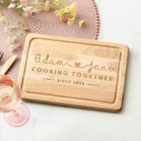 Personalisierte Kochen Zusammen Schneidebrett, Personalisierte Schneidebrett Aus Holz von Thatsnicethatuk