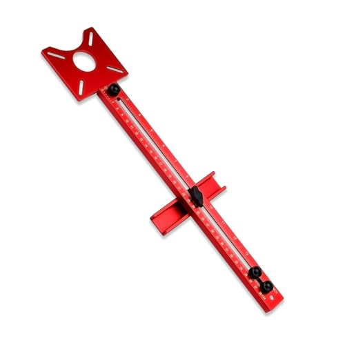 Thatyro Multifunktionale 4-in-1-Fräsrillenhalterung, Aluminium-Legierung, verstellbare Fräs-Werkzeug, Kreisvorrichtung, Schneidführung für Holzbearbeitung (konventionell) von Thatyro