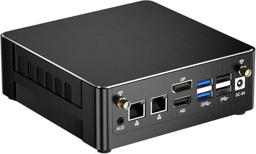 Thdeukoty Mini PC i9-13900H, 14C/20T 5.4 GHz, 32 GB RAM, 1T PCIE 4.0 SSD, Desktop Computer Windows 11 Pro (TPM2.0), 2.5G+1G LAN, WiFi6E, BT5.3, DP/HDMI/Typ-C-Dreifachdisplay, VESA von Thdeukoty