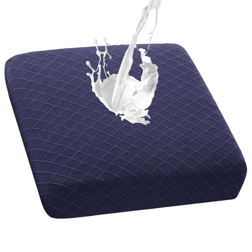 Thdsubb Sofa Sitzkissenbezug Wasserdicht Sofabezug Stretch Couchkissenbezug rutschfest Couchkissen Schonbezüge ür den Innen- und Außenbereich (Marineblau,1 Stück) von Thdsubb