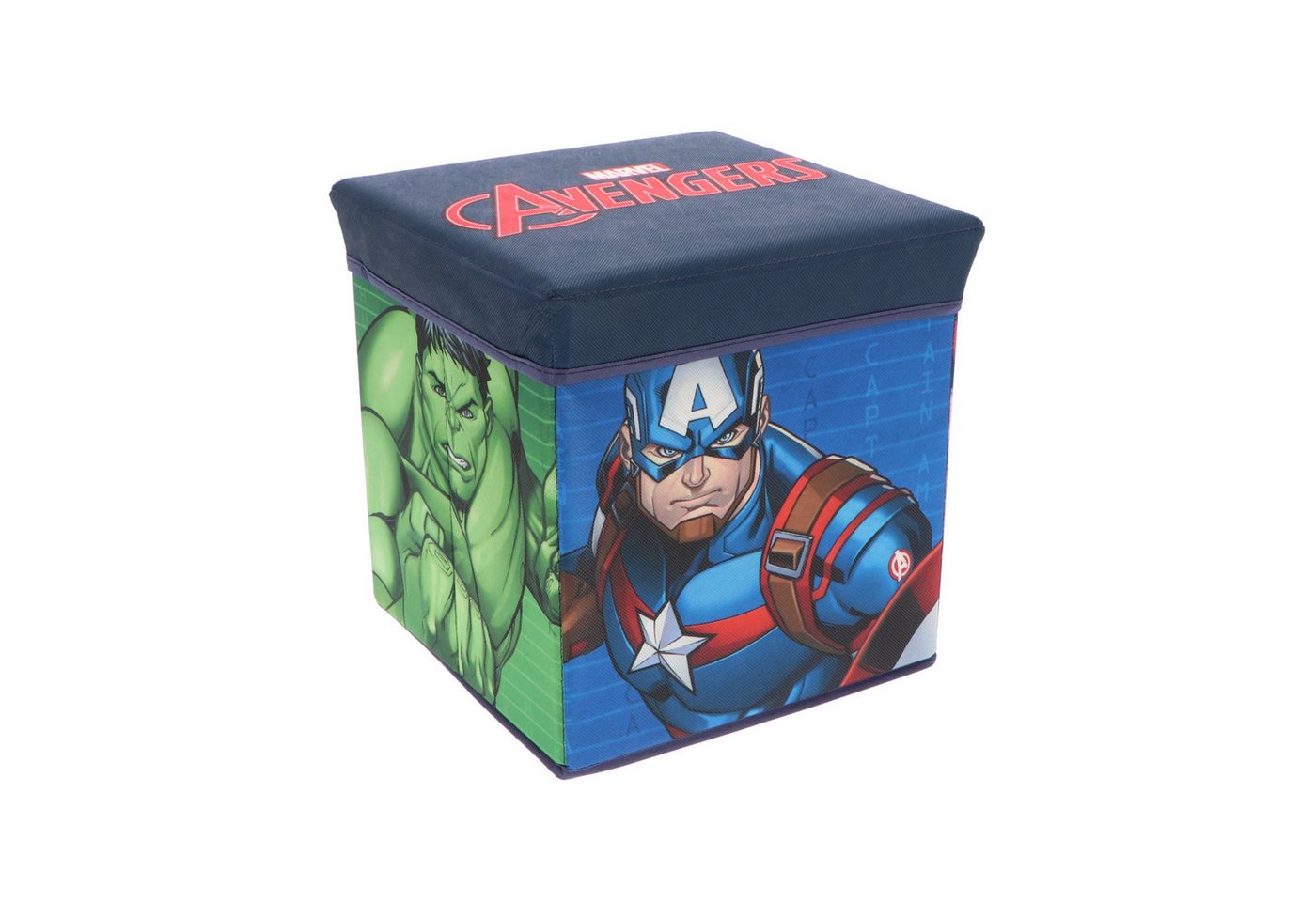 The AVENGERS Aufbewahrungsbox Aufbewahrungsbox mit Sitz Stuhl 30x30x30 cm für Kinderzimmer von The AVENGERS