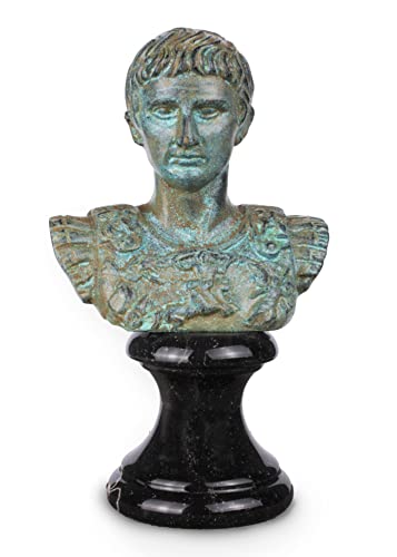 The Ancient Home Augustus Caesar Büste (grüne Bronze) von The Ancient Home