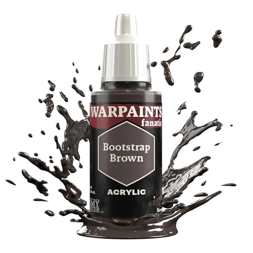 The Army Painter, Warpaints Fanatic Bootstrap Brown Single Acrylics, Miniature Hobby Painting, Quality Paint for Miniature Wargaming von The Army Painter
