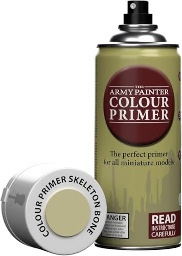 The Army Painter, Colour Primer Skeleton Bone, 400 ml Grundierung Spray Beige Sand - Acryllack Spray für Fantasy Modellbau Wargames Tabletop Figuren, Warhammer & Dnd Miniatures von The Army Painter