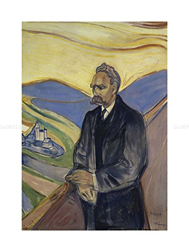Edvard Munch FRIEDERICH Nietzsche Painting Framed Art Print F12X8438 von Wee Blue Coo