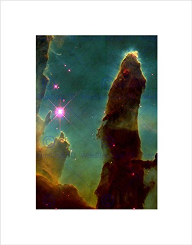 Hubble Space Telescope Pillars of Creation Black Framed Art Print B12X2390 von The Art Stop