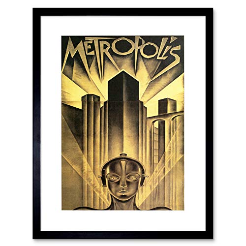 The Art Stop Movie Film Metropolis SCI FI Drama Dystopia Utopia LANG Framed Print B12X5545 von Wee Blue Coo