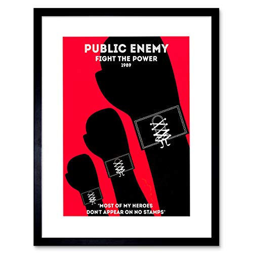 Wee Blue Coo Music Public Enemy Old School Rapper Rap Hip-Hop Bild, gerahmt von The Art Stop