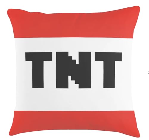 The Beach Stop TNT Kissenbezug, lustige Dekoration für Zuhause und Schlafzimmer, Geschenkidee für Gaming-Liebhaber, 45 x 45 cm, Schwarz, Rot und Weiß TNT The Beach Stop TNT Kissenbezug, lustige Dekoration für Zuhause und Schlafzimmer, Geschenkidee für Gaming-Liebhaber, 45 x 45 cm, Schwarz, Rot und Weiß TNT von The Beach Stop